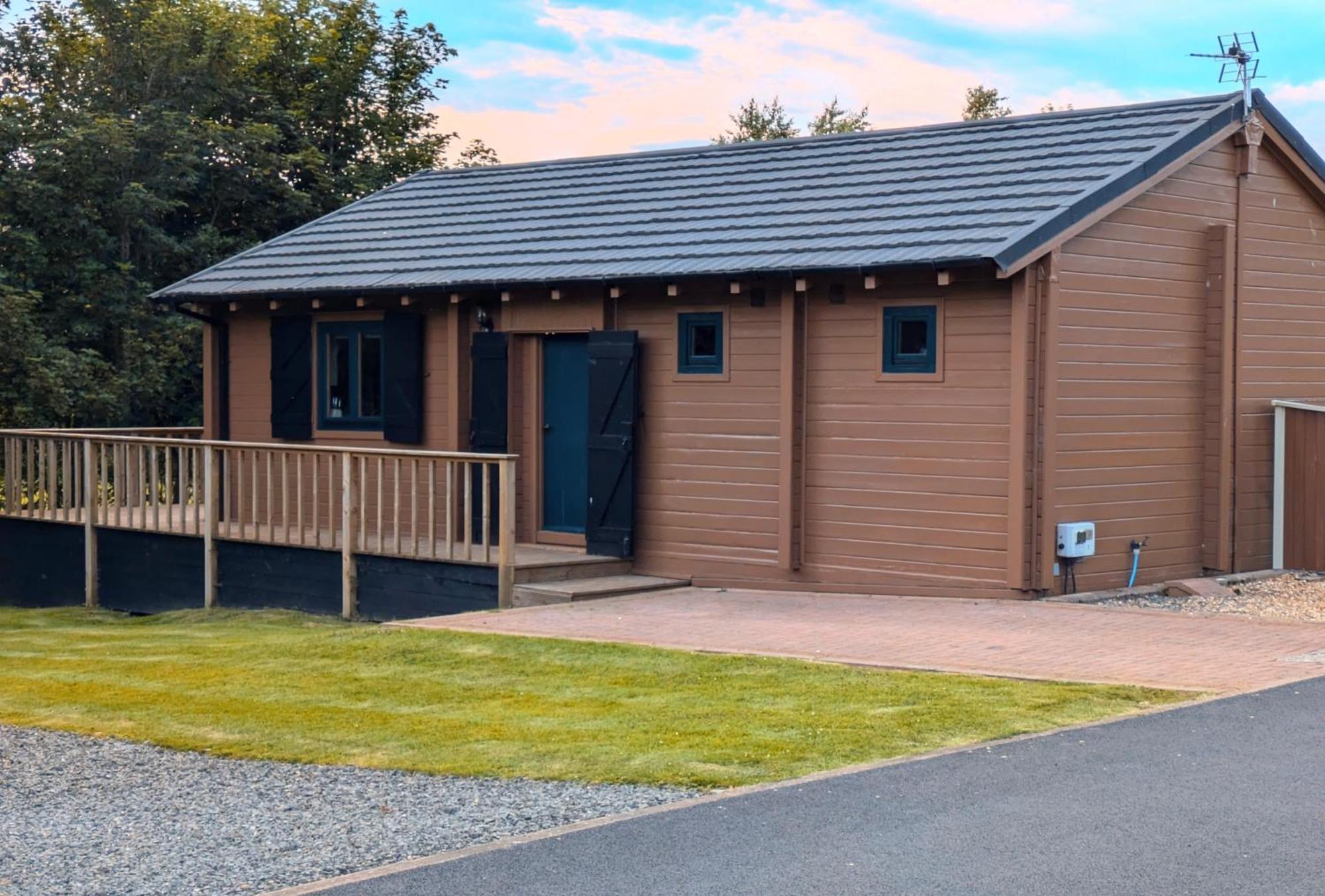 Rustic Lodge Retreat At Riverview Holiday Park Newcastleton Exteriér fotografie